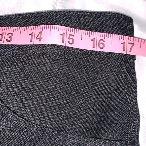 Wrangler Mens Black Dress Pants 35x32 Flat Front Pockets 100% Polyester Durable - Picture 8 of 9